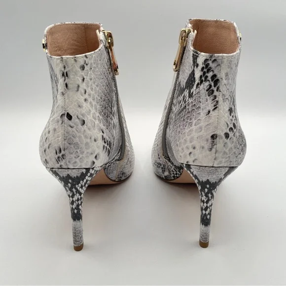 LOUISE ET CIE SID Black White Snake POINTY TOE BOOTS Womens Size 7 - Picture 6 of 12